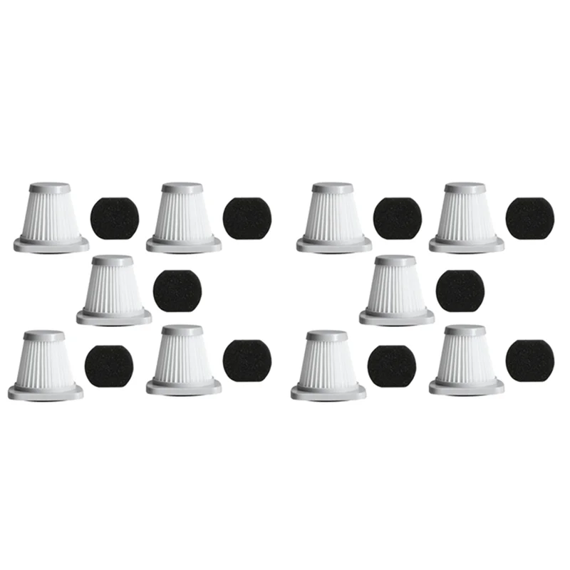 

【Today Only】10Pcs For Midea Handheld Vacuum Cleaner SC861 SC861A Accessories Haipa Filter HEPA Filter