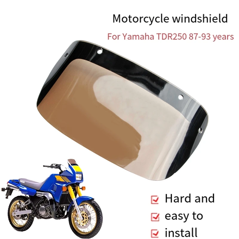 Motorcycle Windshield Front Spoiler Windscreen For YAMAHA TDR250 1987-1993 Accessories