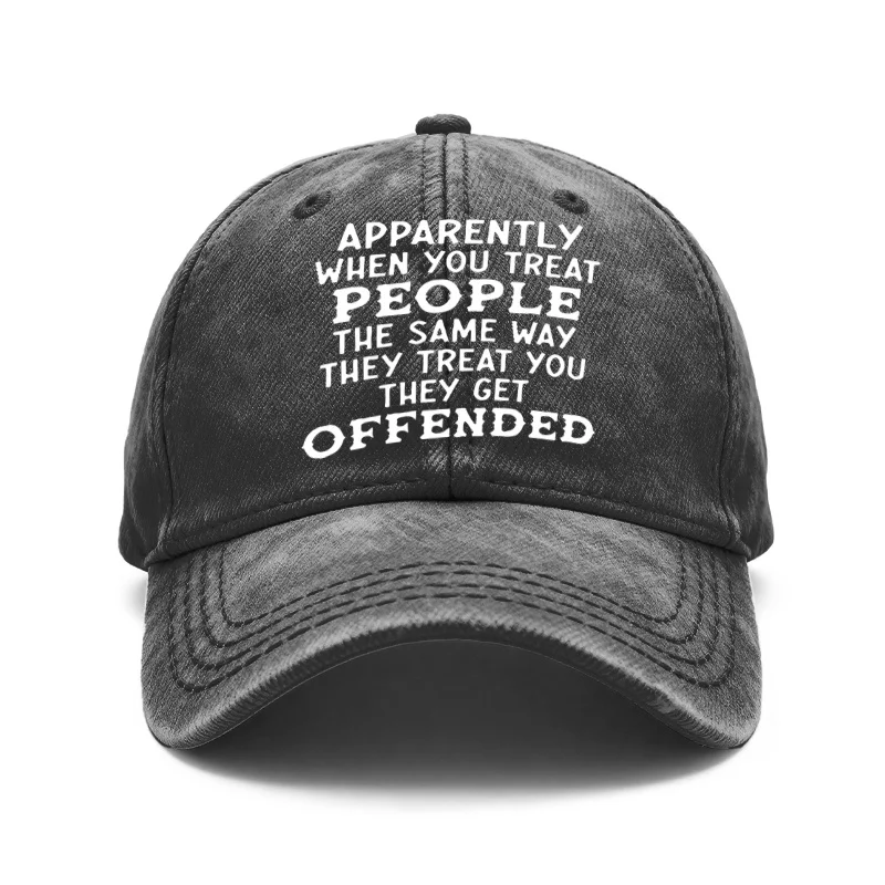 1 Piece of Vintage Washed Unisex Baseball Cap with Slogan Print 