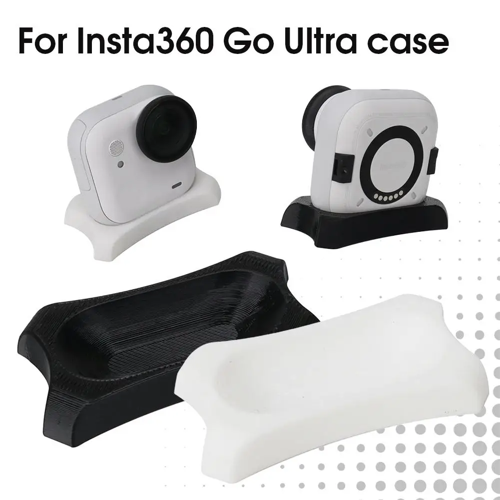 For Insta360 GO Ultra Silicone Base Multi-angle Mount Fixed Bracket Standing Shooting Non-Slip Base Action Camera Accessories