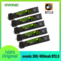 OVONIC 1S 300mAh/450mAh Lipo Battey 3S/4S/5S/6S/8S/10S With BT2.0 Plug for RC FPV Racing Drone