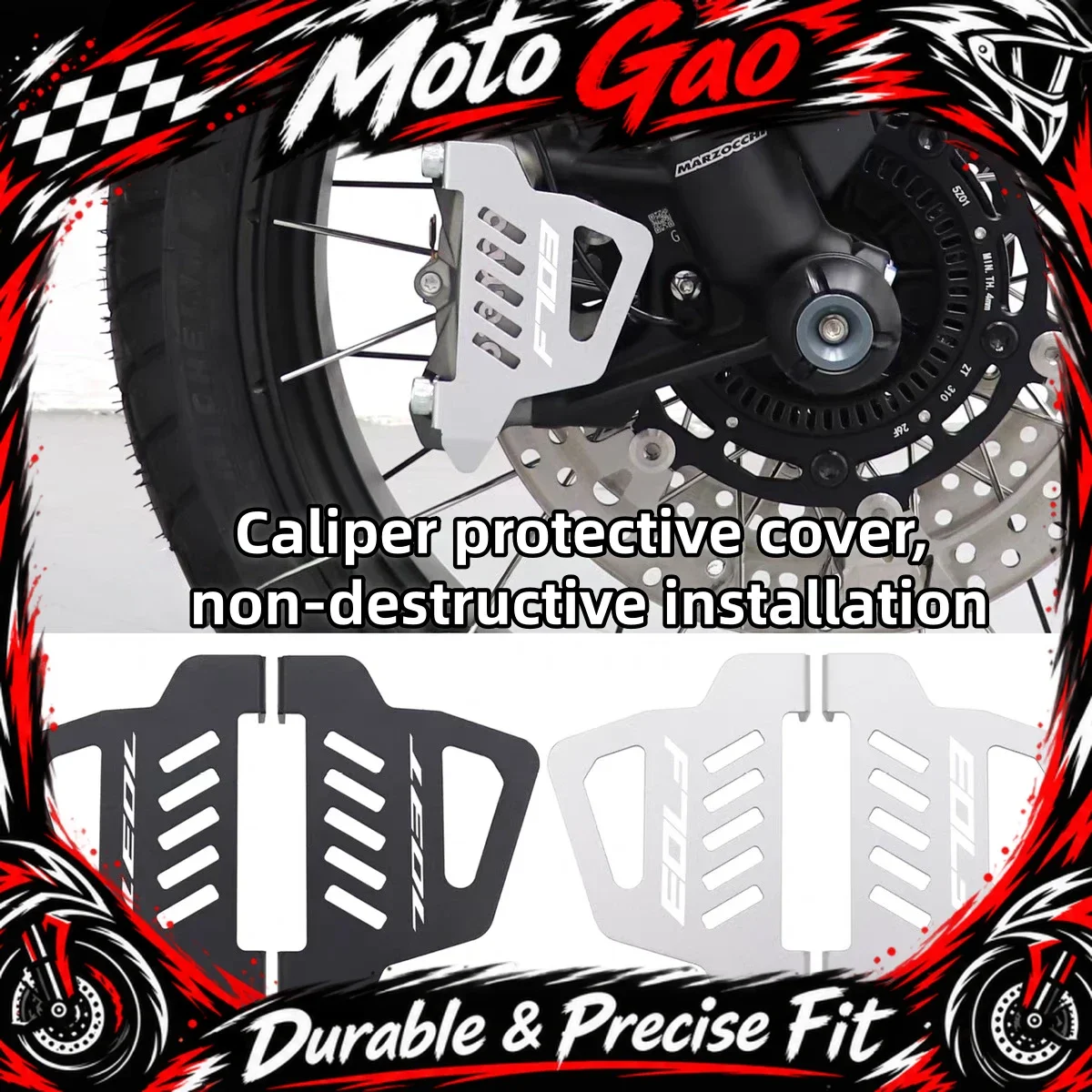 【Precise Fit】FOR ZONTES 703F aftermarket parts ZT703T/R/RR front caliper protector, brake pump decorative cover
