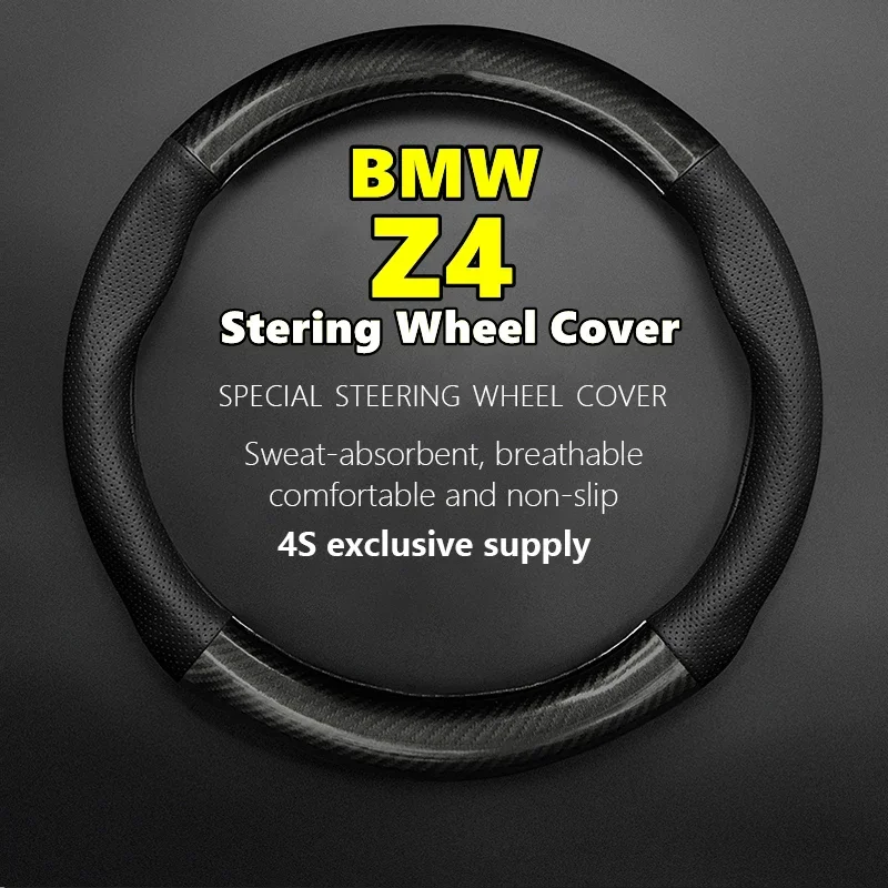 No Smell Thin For BMW Z4 Steering Wheel Cover Leather Carbon Fit SDrive20i SDrive28i SDrive35i SDrive35is 2012 2013 M40i 2019