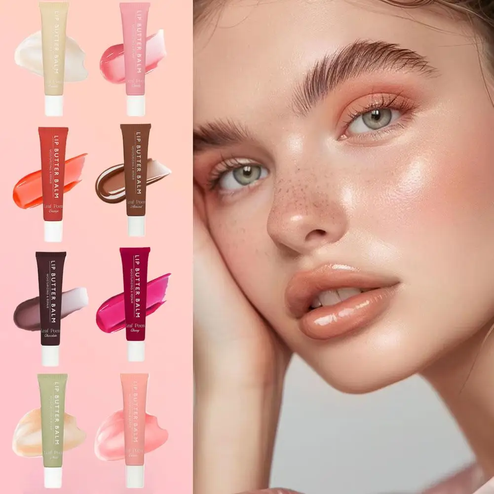 Butter Lip Balm Long-lasting Moisturizing Crystal Lip Brown Pink Sugar Oil Lipgloss Makeup Tinted Lipstick Jelly Lip H1o4