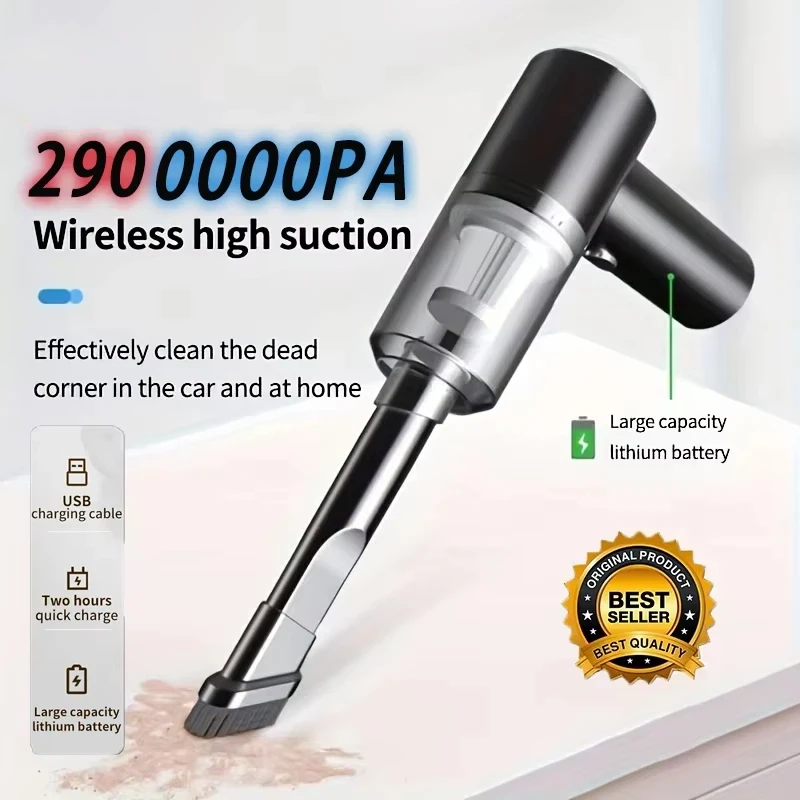 Mini Cleaner Cordless Handheld Vacuum Cleaner Strong Suction Powerful Rechargeable Portable Cleaning Machine for Car Home