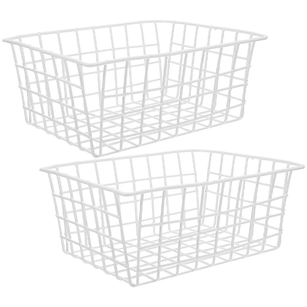 

2 Pcs Freezer Storage Basket Rack Pantry Organizers and Baskets Onion Wire for Fridge Refrigerator