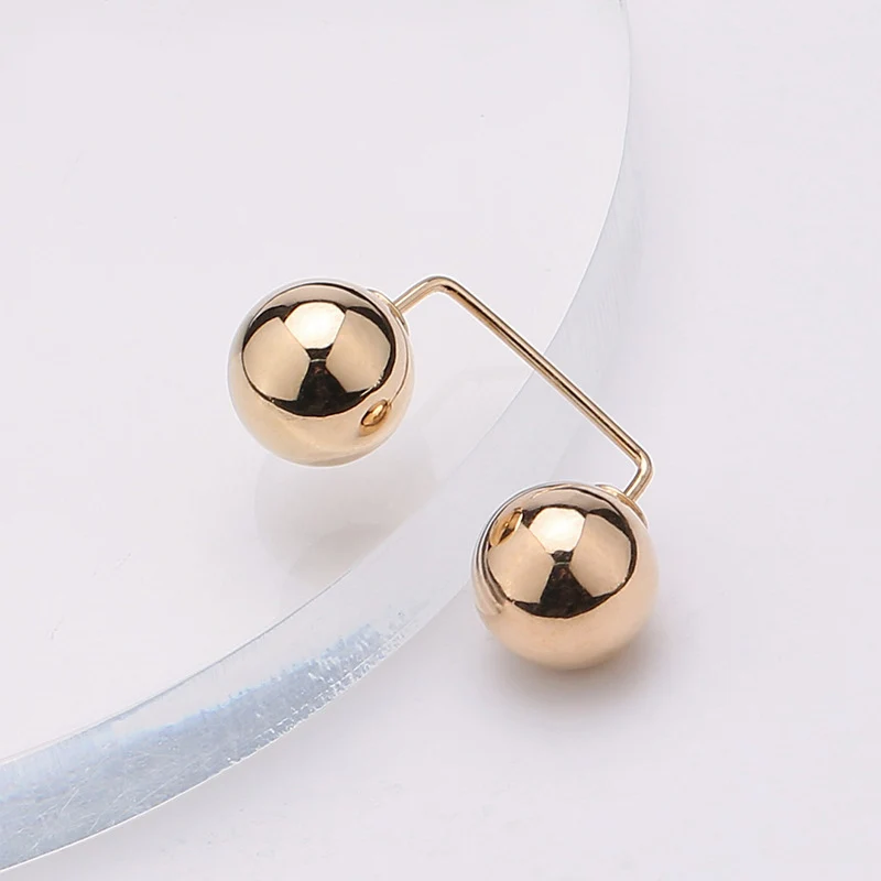 Großhandel Doppel Perle Metall Brosche Für Frauen Kleidung der Zubehör Feste Sicherheit Pin Schal Clip Kleid Dekoration Perle Schmuck – Detail 13