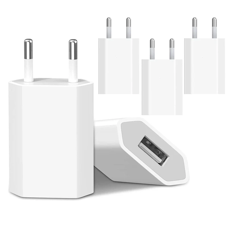 

USB Interface 5V/2A European Standard Mobile Phone Fast Charging Head Mobile Phone Accessories for iPhone Samsung Millet Huawei