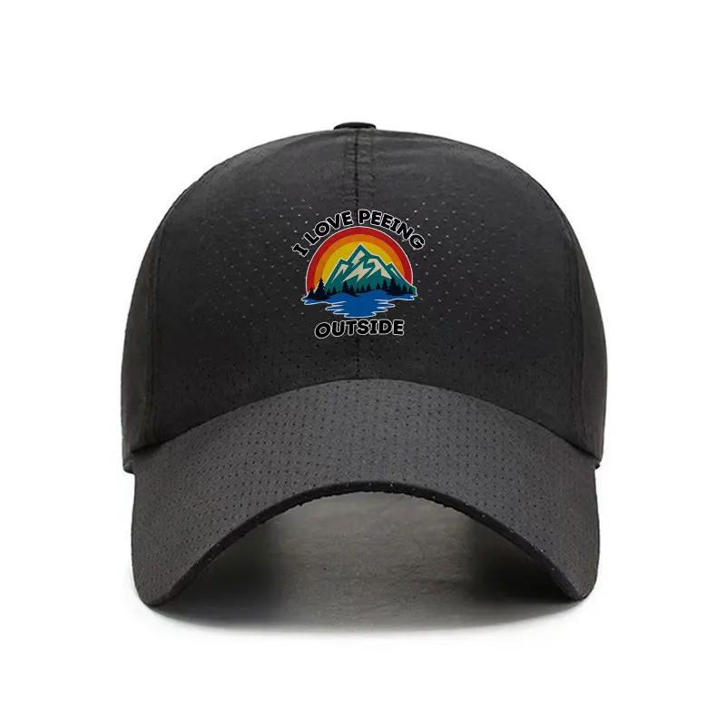 I Love Peeing Outside Quick Dry Baseball Cap Adjustable Lightweight Breathable Outdoor Hat