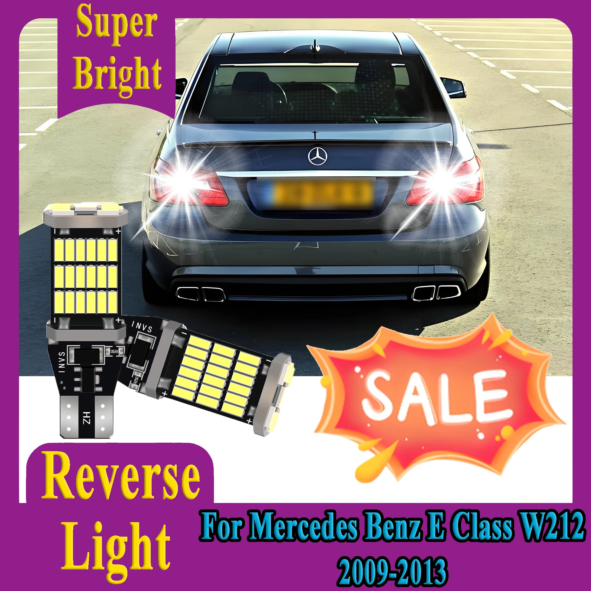 2PCS Canbus Car LED Reverse Light Super Bright For Mercedes Benz E Class W212 Accessories 2009 2010 2011 2012 2013 Car Light