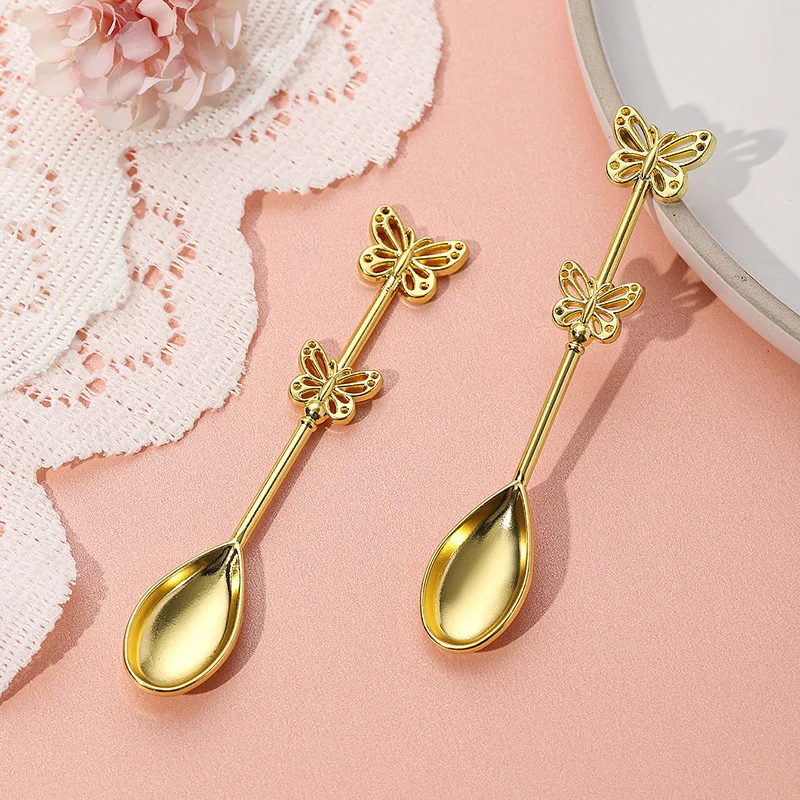 Coffee Mixing Spoon with Hand Mixing, Couple Dessert, Wedding, Valentine's Day Gift, Cross-border, Creative