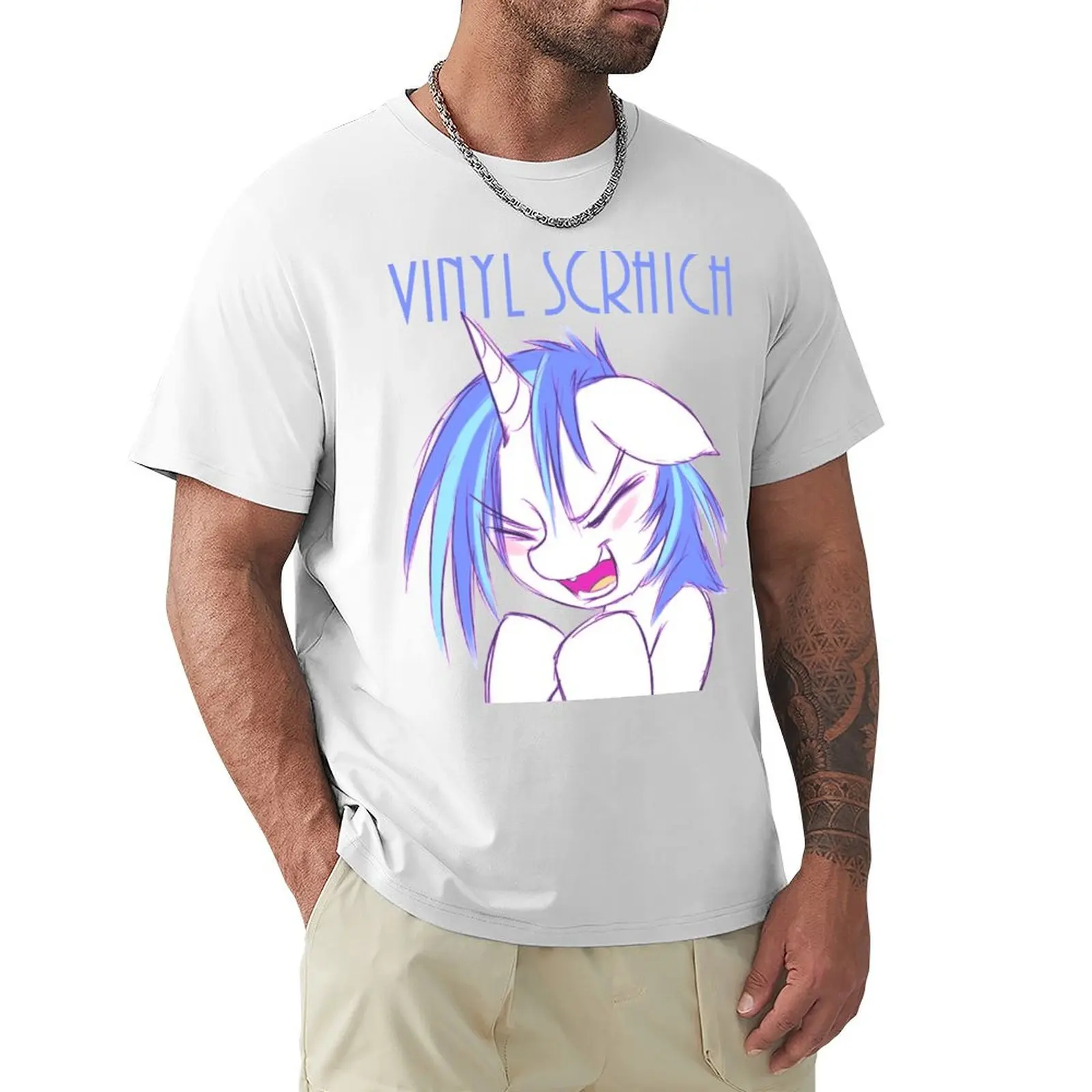 

Vinyl Scratch T-Shirt new edition tops customs design your own slim fit t shirts for men