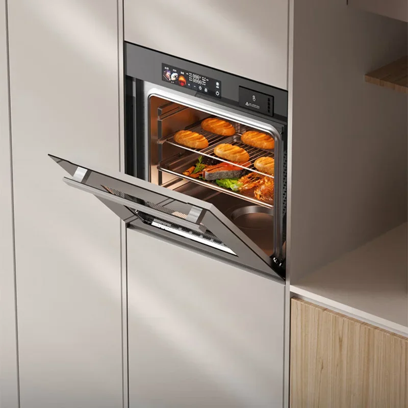 80L Electric Steam Oven, Built-in Design, Large-Capacity Home Steam Oven, Color Touchscreen, 304 Stainless Steel (Customized)