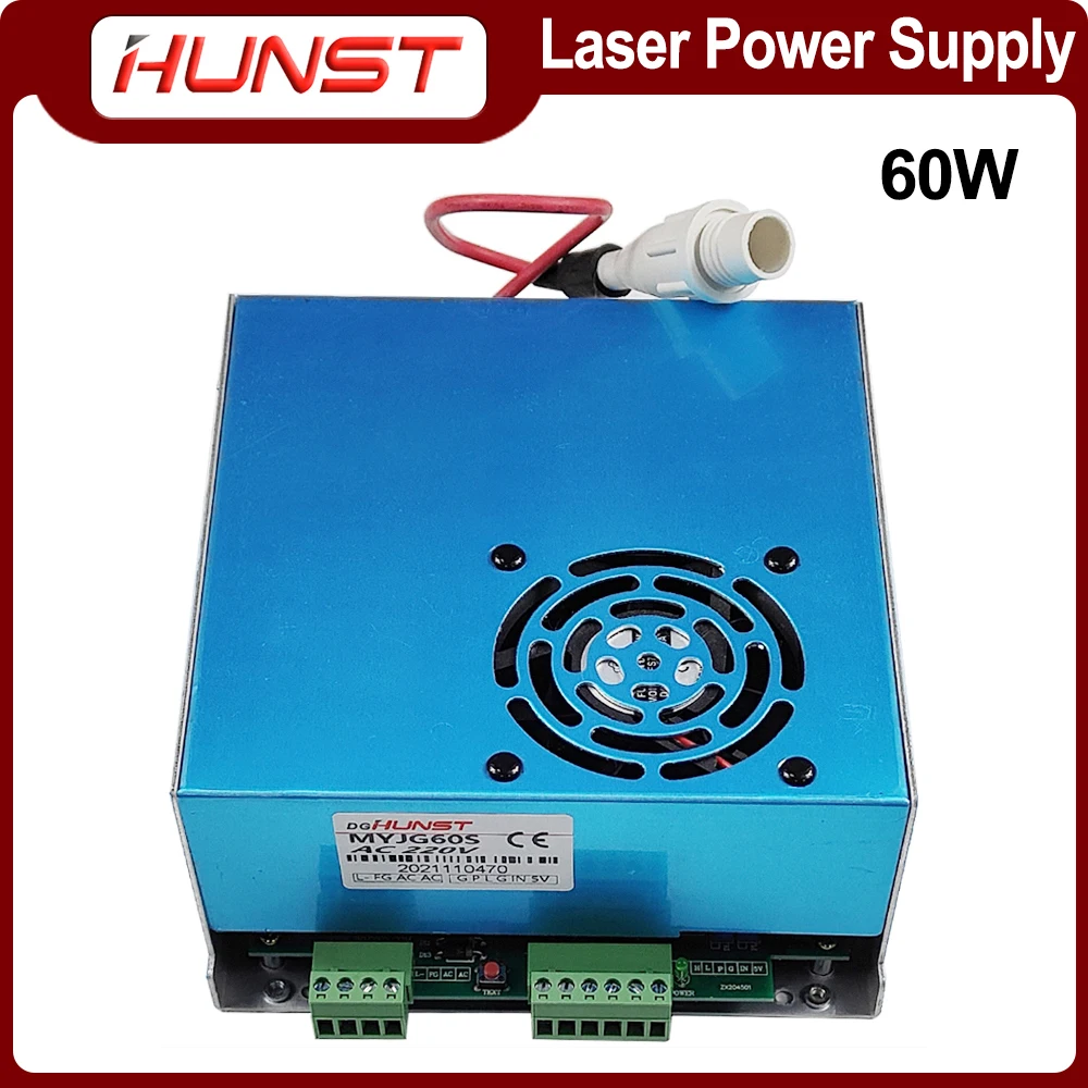 Imagem -03 - Laser Power Supply Adequado para Máquina de Corte e Gravação Tubo de Vidro Myjg50w 60w 110v 220v Opcional 40w 50w 70w Hunst-co2