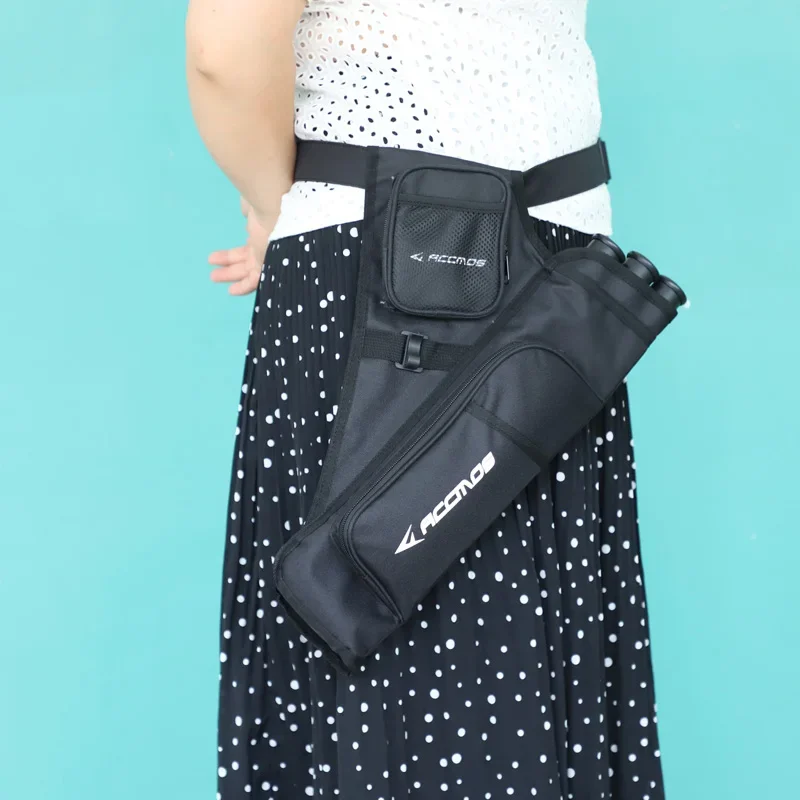 

3-Tube Archery Quiver - Durable Oxford Fabric Arrow Pouch for 18 Arrows, Left Hand and Right Hand Options