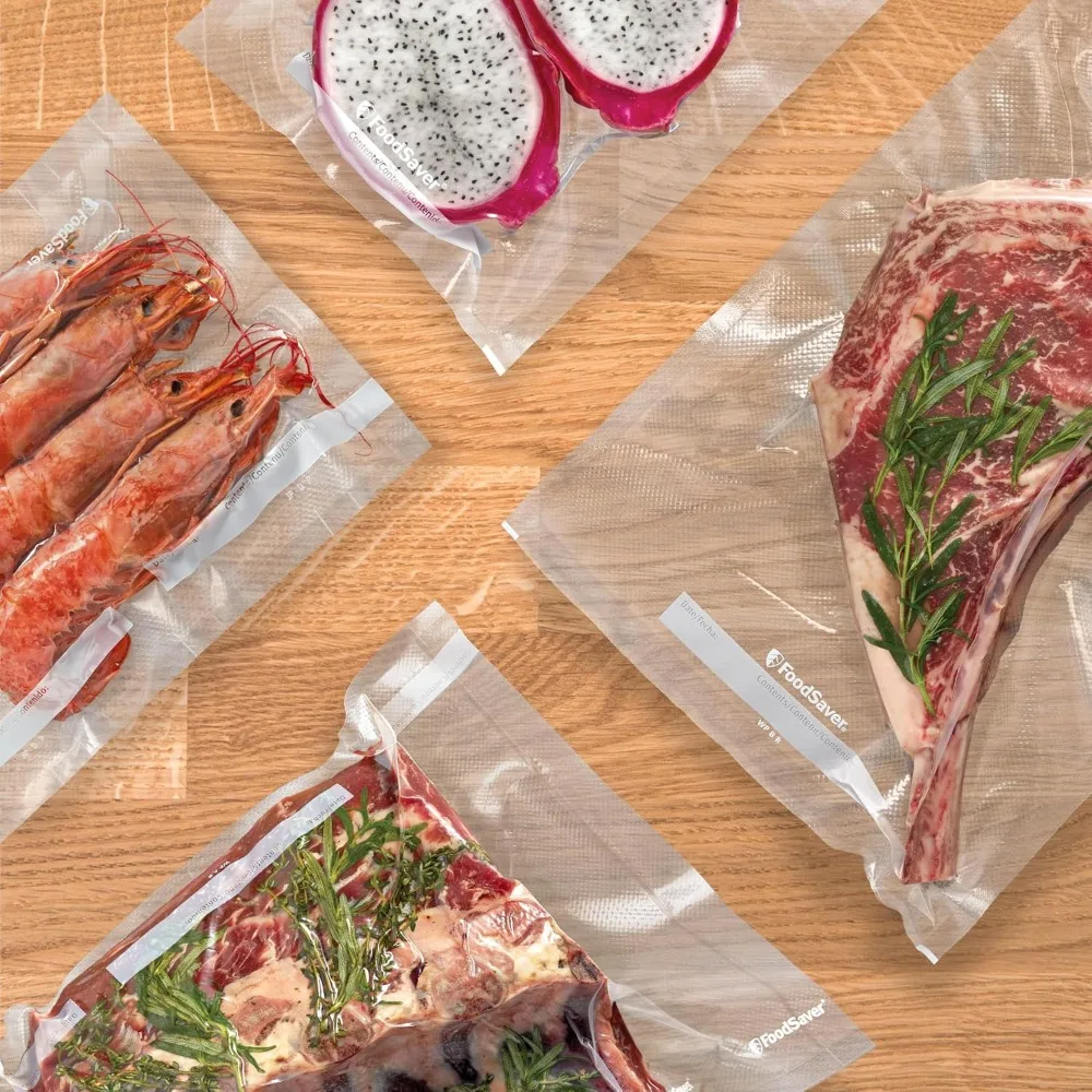 Custom Fit Vacuum Sealer Rolls, Airtight Food Storage & Sous Vide, BPA-Free, 11x16' (Pack of 3)