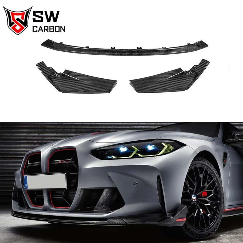 

Dry Carbon Fiber CSL Style G80 G82 Front Bumper Lip For BMW G80 M3 G82 G83 M4 Front Splitter Lip Diffuser Cover Trim Spoiler