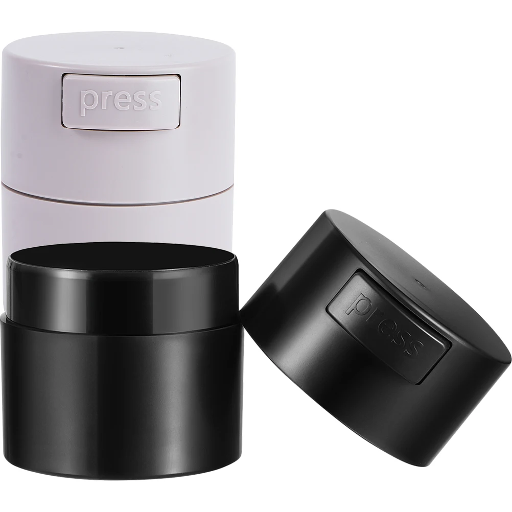 

2 Pcs Lash Glue Storage Container Jar Lashes Waterproof Sealed Eyelash Extensions