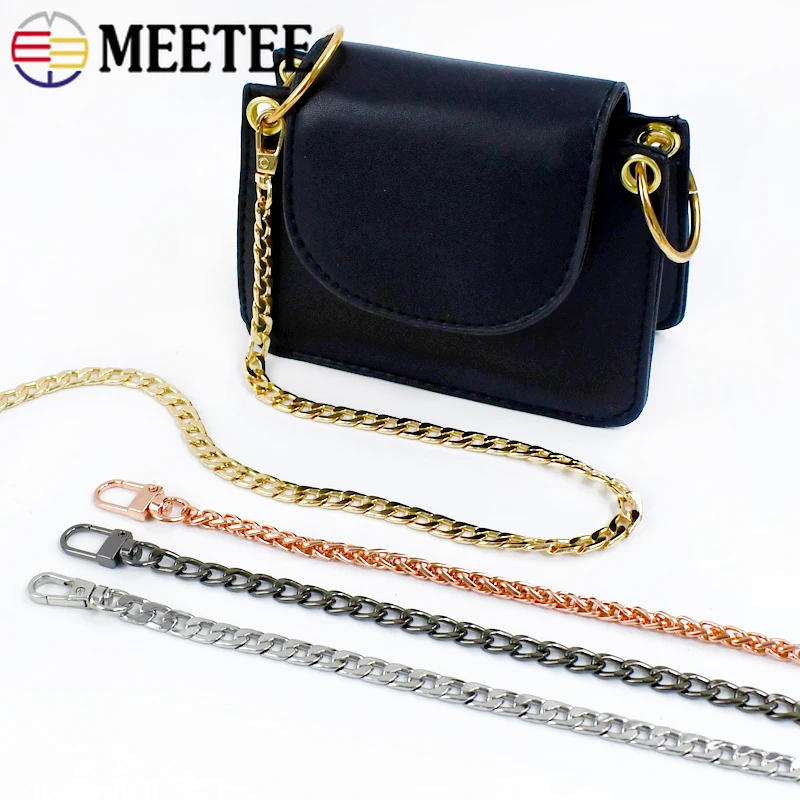 

1/2Pcs 100/120cm Metal Bags Chain Women Handbags Detachable Chains Shoulder Bag Handle Decor Replace Buckle Hardware Accessories