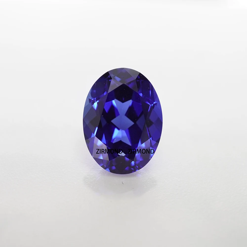 

Oval Shape Artificial Lab Created Sapphire Loyal Blue Color Loose Gemstone Multiple Sizes to Choose