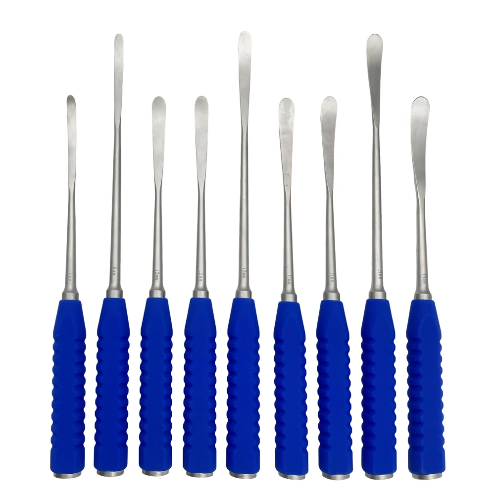 

QSWTITAN 1 шт., периодический стриппер из нержавеющей стали, лифты для костей, силиконовая ручка, ортопедический хирургический инструмент для домашних животных