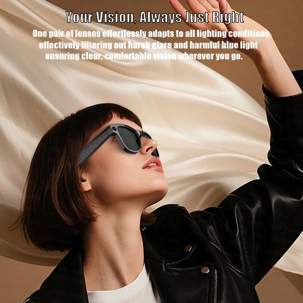 Smart Glasses Men Women 8Million Pixels Camera Translation Music Playback BT Call Sunglasses Fashion Android IOS Multifunction