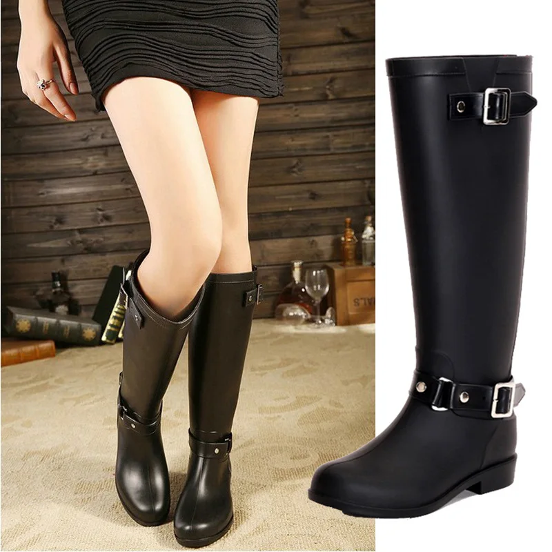 

Women Pvc Rain Boots Ankle Waterproof Shoes Water Shoes Female Botas Rubber Rainboots winter boots