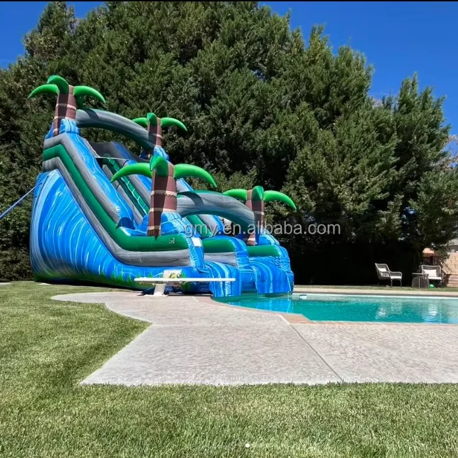 

Commercial Grade Wholesale Outdoor Inflatable Water Slide For Swimming Pool