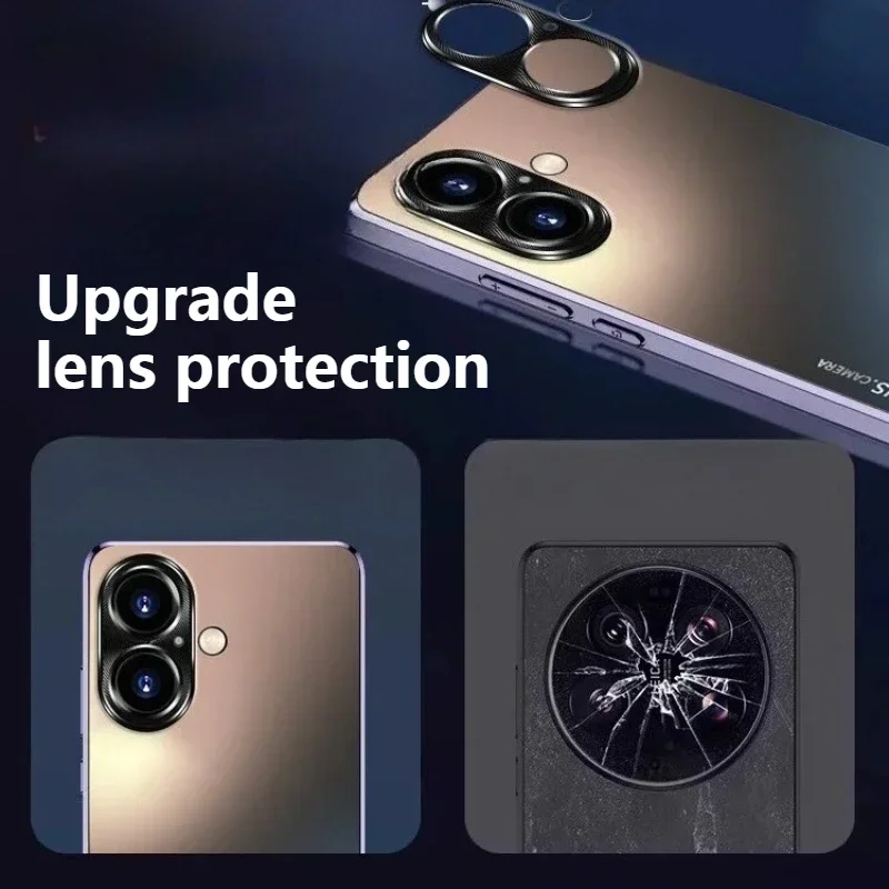 

For Apple 16 15 14 13 12 Pro Max New Case Protective Cover with Electroplated Lens Fall Prevention Shockproof Design Full Body