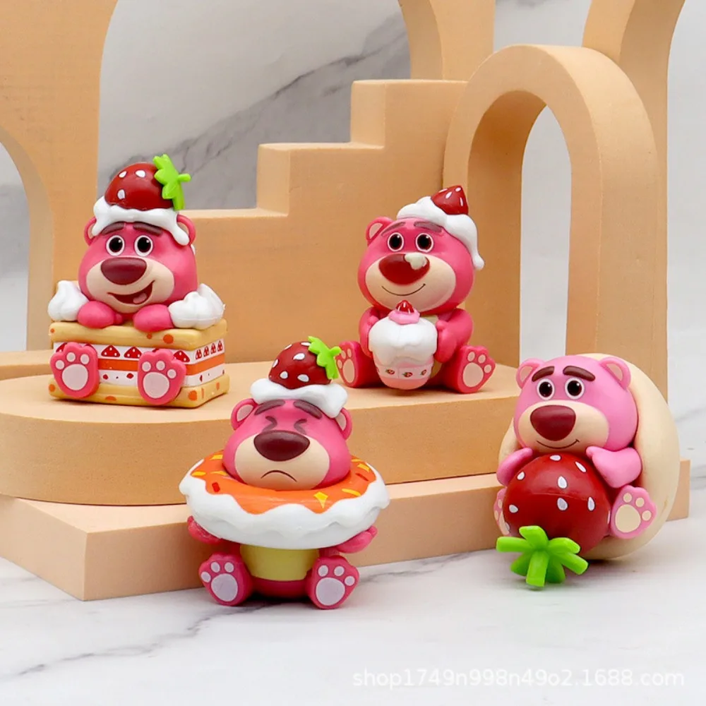 6 Exquisite Styles Of Lotso Desserts Party Models Cute Cartoon Cakes Girls Love Baked Egg Dolls Blind Boxes Desktop Decorations