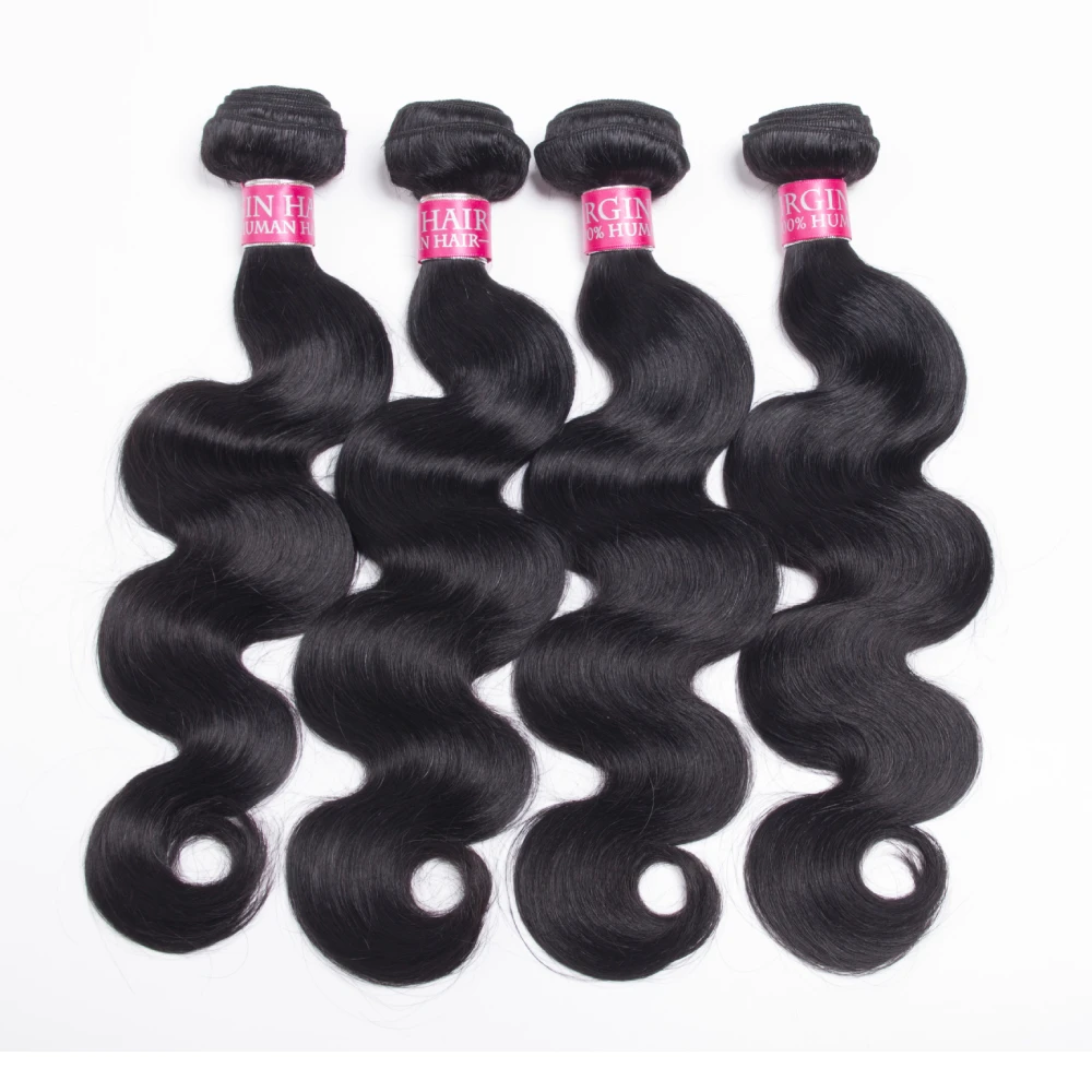 Körper Welle Bundles Menschliches Haar 100% Remy Brasilianische Haar Extensions 1/3/4 PCS Natürliche Schwarz 14-30 Zoll Haarwebart Bundles