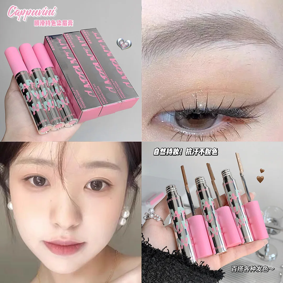 Pink Cap Natural Brow Mascara No Smudge Long Wear Fluffy Finish for Student Affordable Chinese Cosmetic