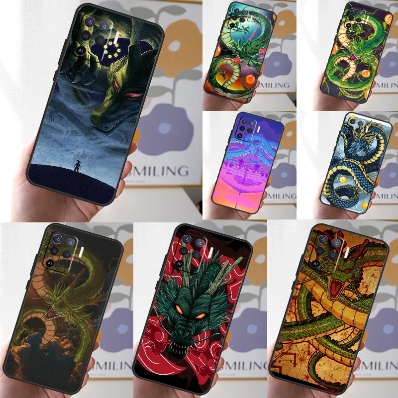 Shenron Dragon For OPPO A98 A78 A58 A79 A15 A17 A77 A16 A76 A96 A52 A72 A5 A9 A94 A74 A57S A53S A54S Case