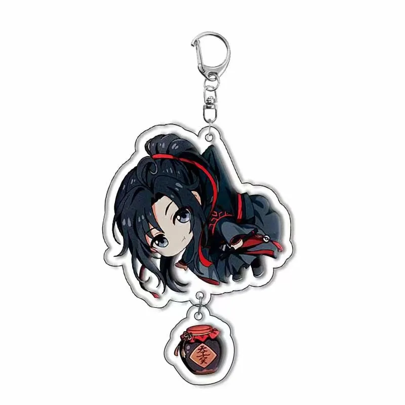 Anime Tian Guan Ci Fu Xie Lian Hua Cheng Wei Wu Xian Game Cartoon Acrylic Key Chain Heaven Official's Blessing Pendant Keyring