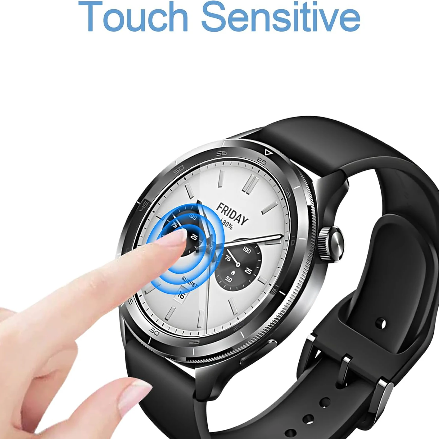 3 قطع من واقي الأفلام الزجاجية المقسى لساعة Xiaomi S4 الذكية وواقي الشاشة وملحقات الفيلم الزجاجي