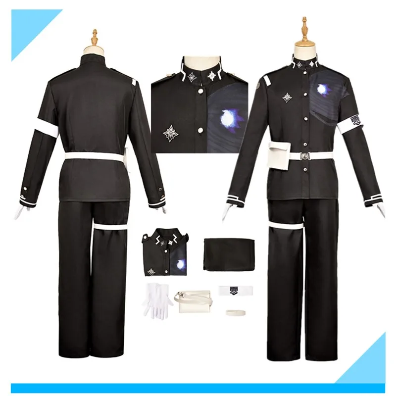 

Sumino Takumi Cosplay Costume Fantasia Adult Men School Uniform Coat Pants Belt Armbands Outfits Halloween Carnival Party Suit