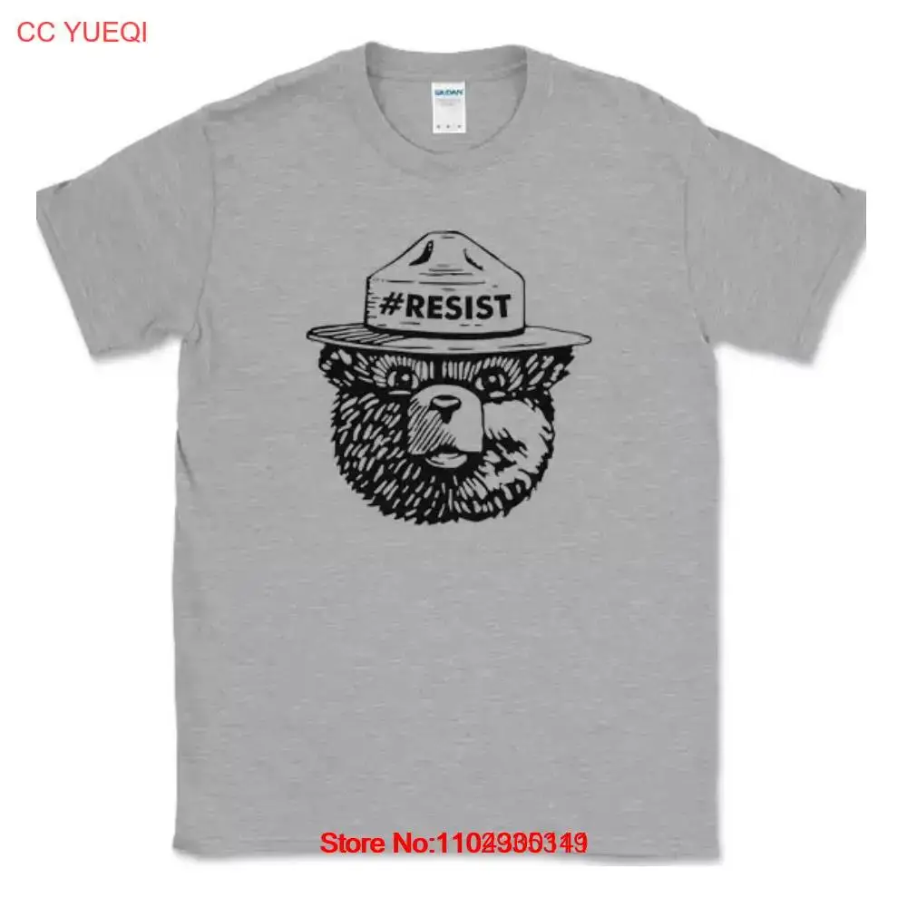 Smokey the Bear Resist T-Shirt Funny Classic Forest Fires Humor Novelty Tee