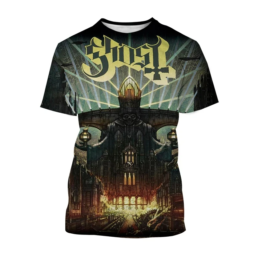 New Ghost Band 3D Print T-Shirt uomo donna Casual Fashion Streetwear T-Shirt oversize a maniche corte T-Shirt per bambini top abbigliamento uomo