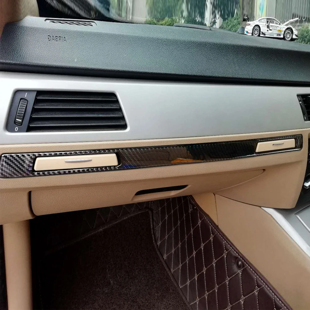 Car Panel Decoration Paste Use Right-hand Drive Black Copilot Panel Trim For BMW 3-series E90 E92 E93 High Quality