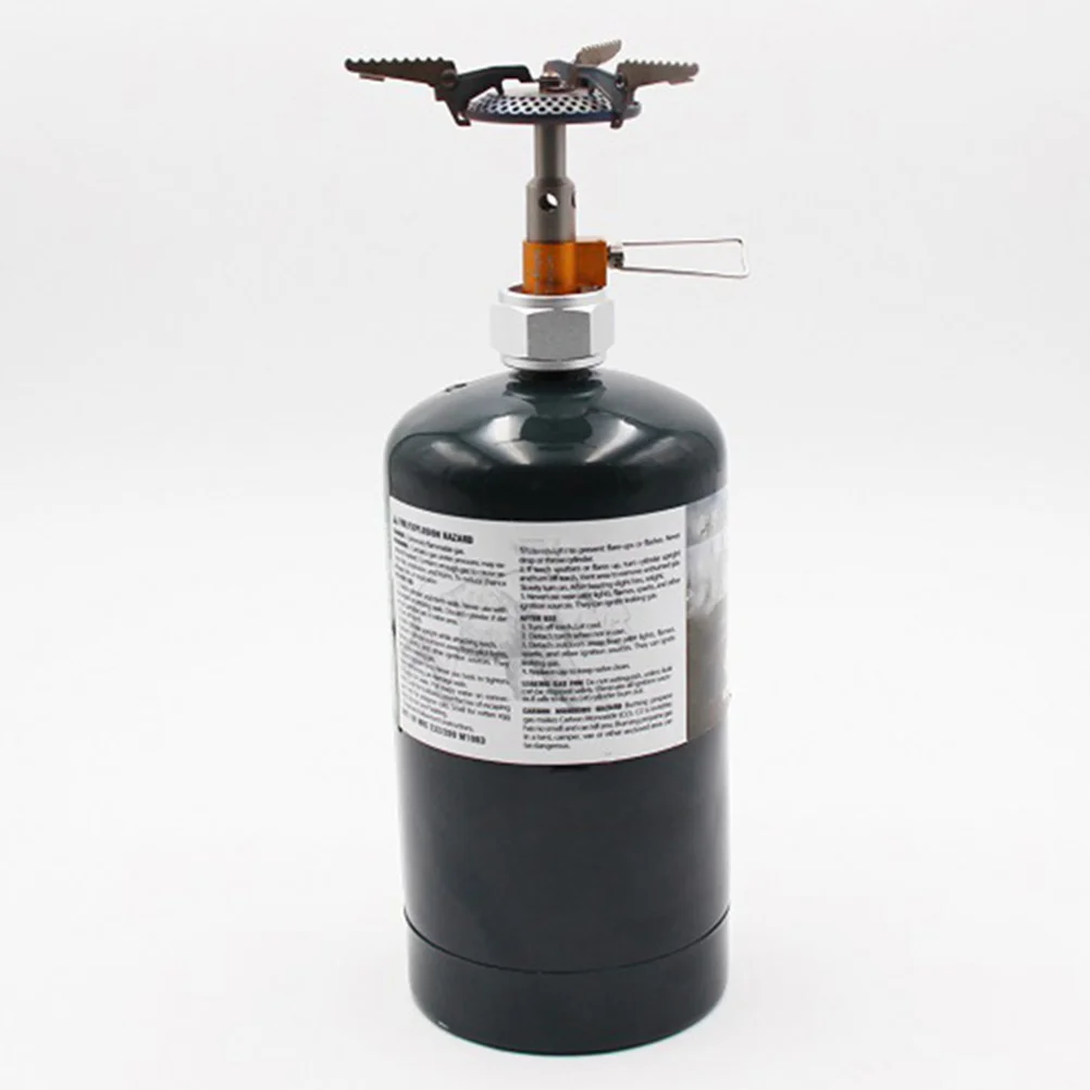 

1Set Gas Tank Adapter High-Grade Aluminum Material Camping Stove Connector Durable Easy to Use Portable Propane Tank Adapter