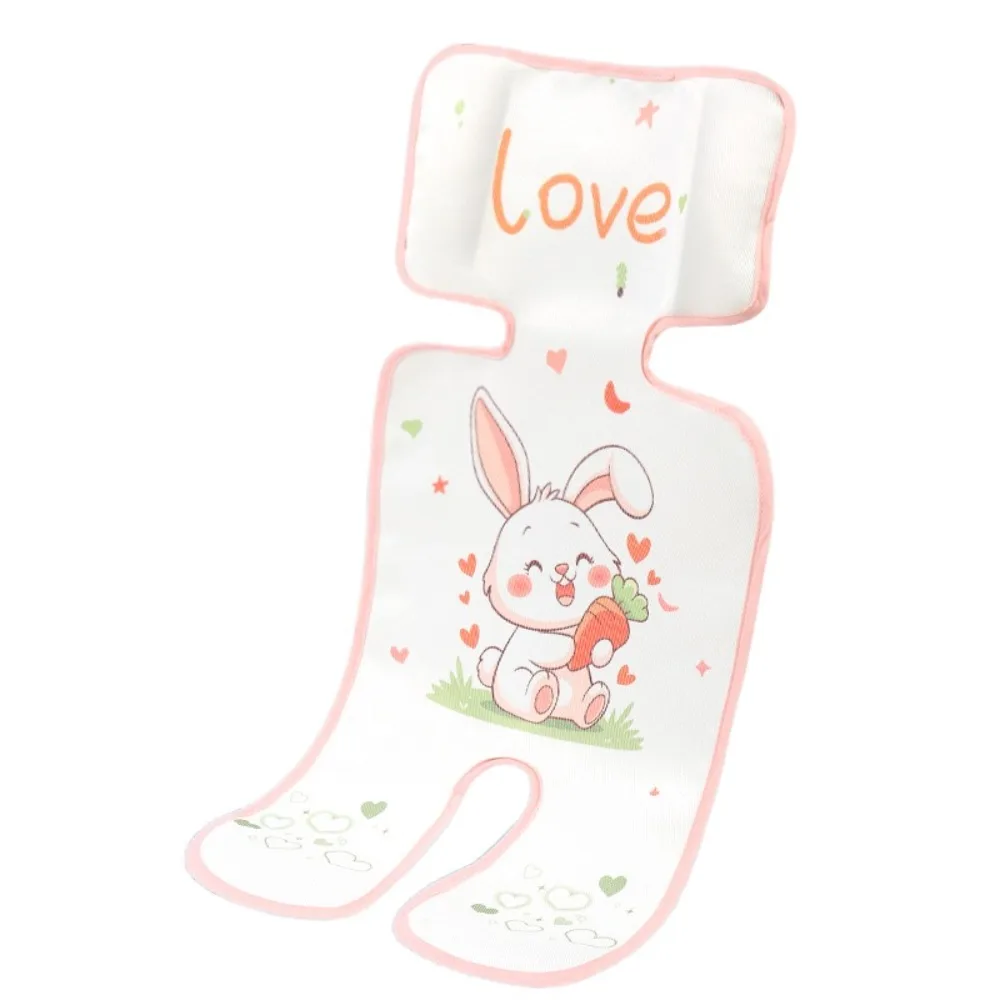 

Cartoon Animals Pram Cooler Mat Rabbit Seat Liner Dining Chair Cushion Panda Mesh Baby Stroller Cool Seat Cushion