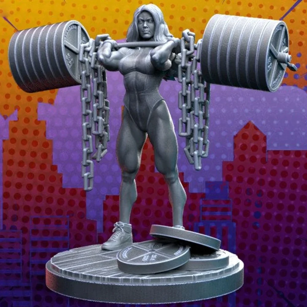 3d Printing Model Kit Proportion GK SFW Weightlifting Fitness Belle Resin Model Kit DIY Statue Unpainted Kit Toy