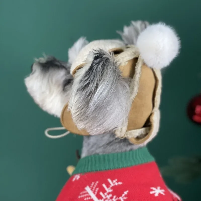 Muts Voor Honden Winter Warme Muts Puppy Teddy Kostuum Kerst Kleding Santa Hond Kostuums Chihuahua Chapeu Para Cachorro