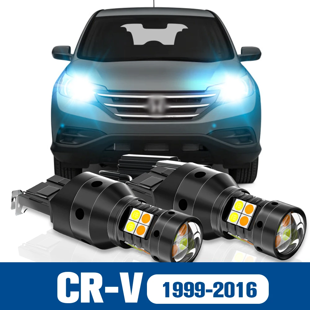 

2x LED Dual Mode Turn Signal+Daytime Running Light DRL Accessories Canbus For Honda CR-V CRV 1999-2016 2006 2007 2011 2012 2013