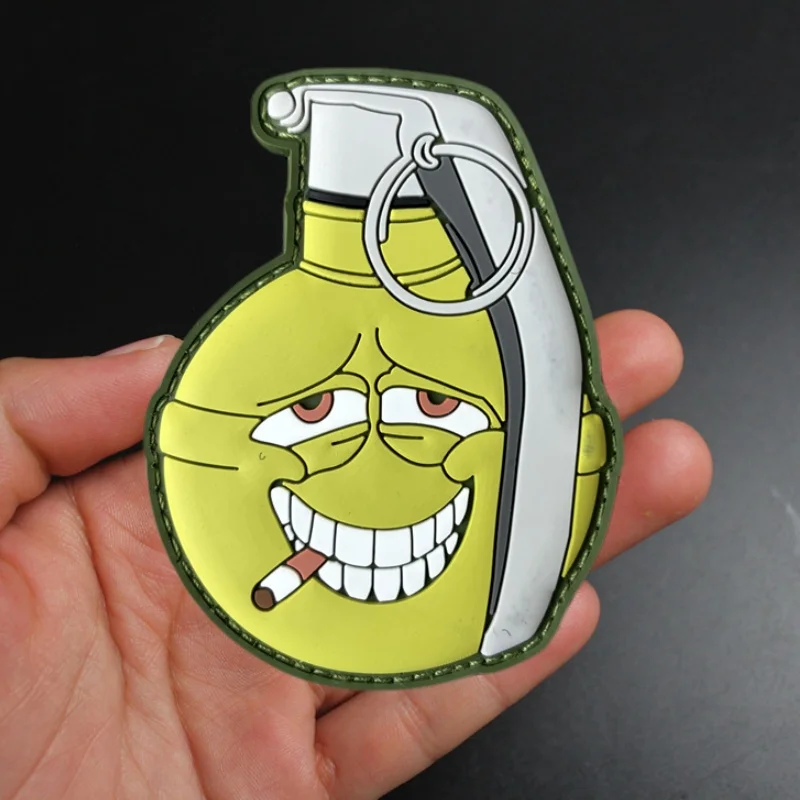 

3D PVC Wagua Hand Grenade Tactical Patch on Clothing Morale Badge Hook Loop Military Patches Backpack Sticker Army Armband