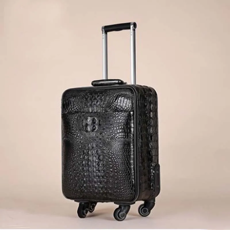 weitasi  Thai crocodile pull rod box  men The luggage  Boarding box 18 inches 20 inches