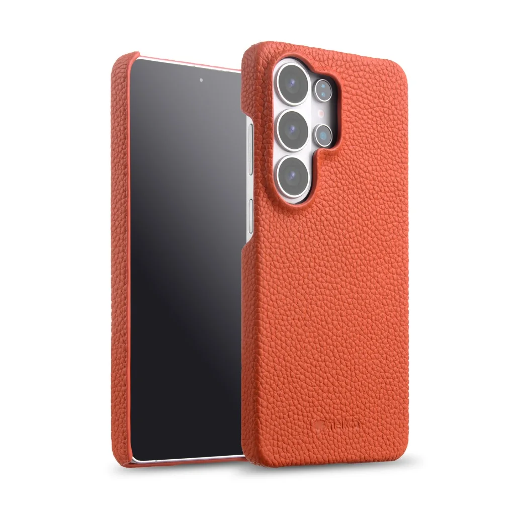

Melkco 8 Colors Genuine Leather Magnetic Attraction Case For Samsung Galaxy S26 Ultra S26 Plus Premium Plain Oxhide Hard Cover