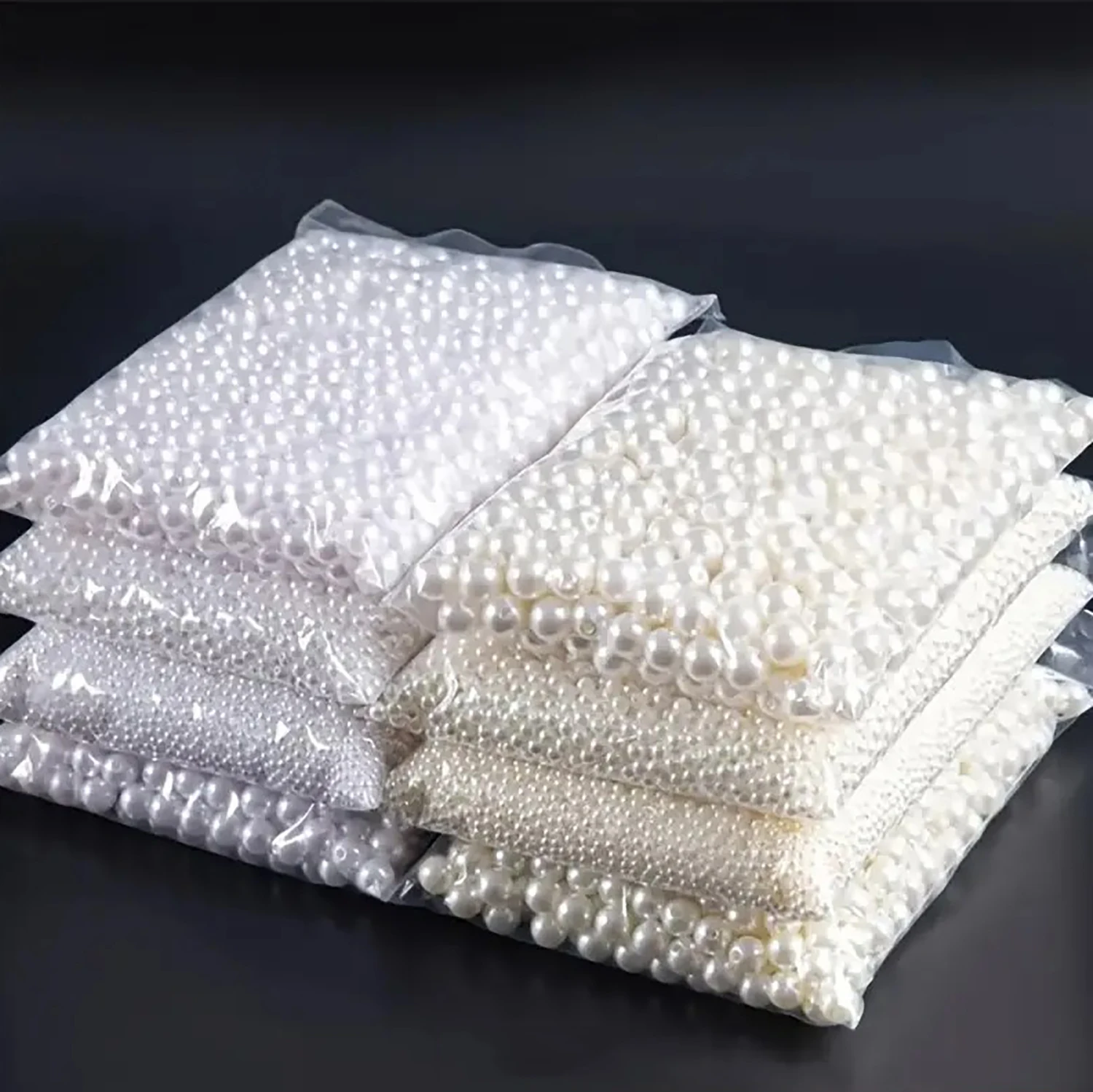 60-1000 sztuk ABS perły koraliki luźne okrągłe koraliki Craft do tworzenia biżuterii akrylowej DIY imitacje koralików 4mm/6mm/8mm/10mm/12mm