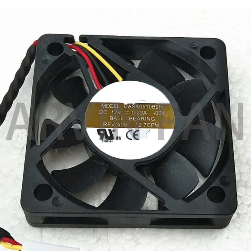 Kipas pendingin bantalan bola ramping, kipas pendingin Server 50mm 5cm baru Fan DC DC 12V 0,22 A 50x50x10mm