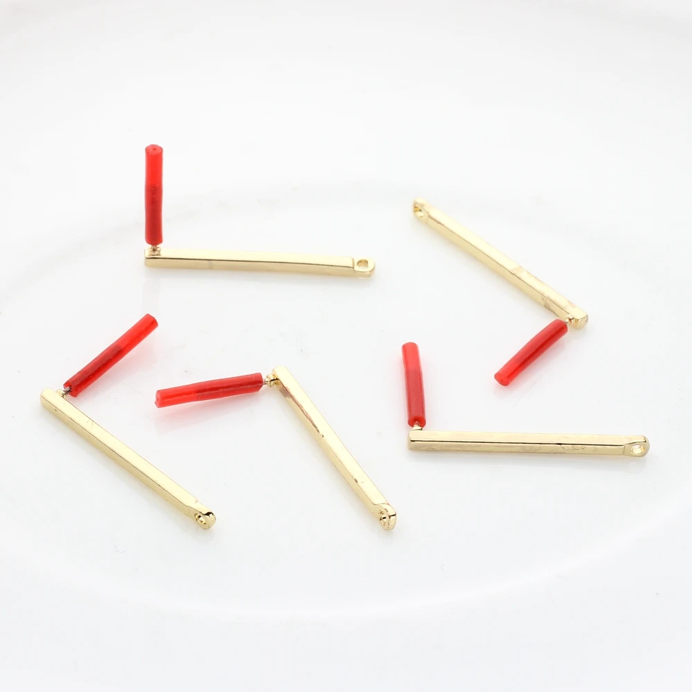 DIY kolczyki akcesoria do robienia stop cynkowy długa końcówka prostokąty złącza kolczyków 24mm 30mm 6 sztuk/partia